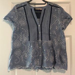Anthropologie Holding Horses top- Size 10